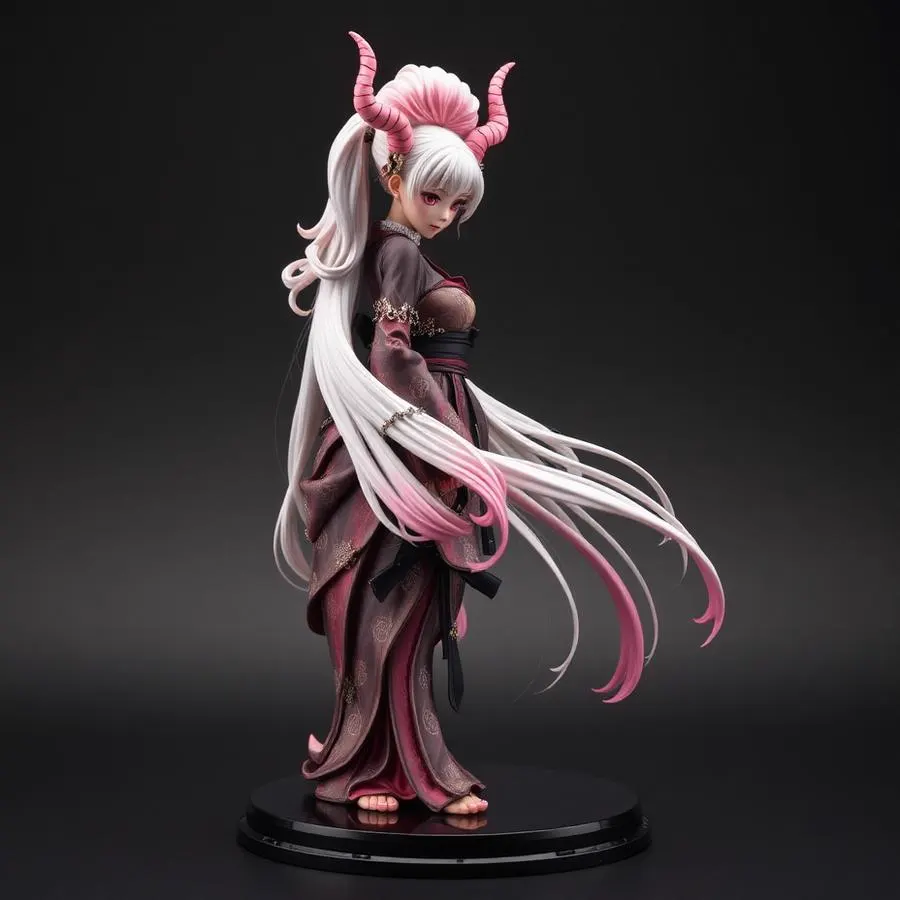 Daki hand-painted 3D printed anime collectible figurine