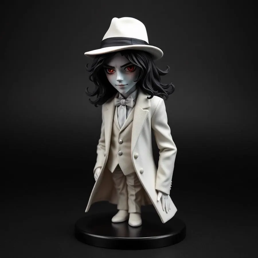 Muzan Kibutsuji hand-painted 3D printed anime collectible figurine