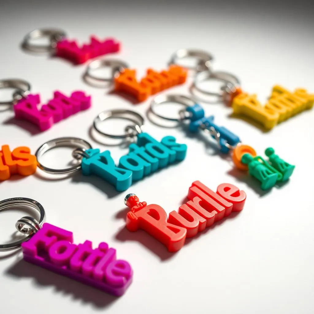 Custom Keychains — personalised 3D printed gift by 3D Printopia Verse