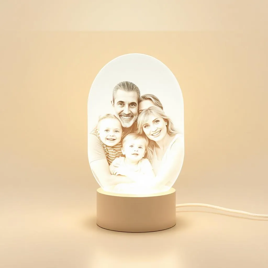 Photo Lithophane Lamp — personalised 3D printed gift by 3D Printopia Verse