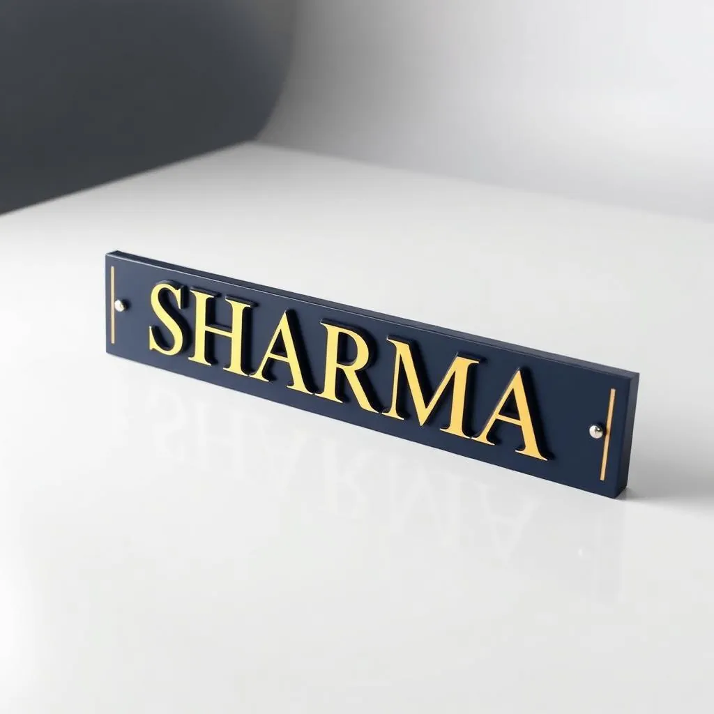 Personalised Name Plate — personalised 3D printed gift by 3D Printopia Verse